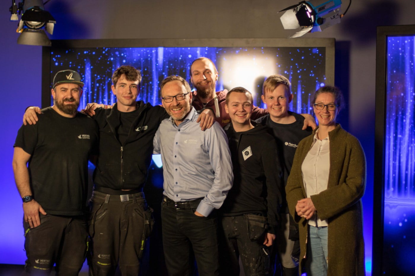 Bilde av gjengen på Vestad Lighting
