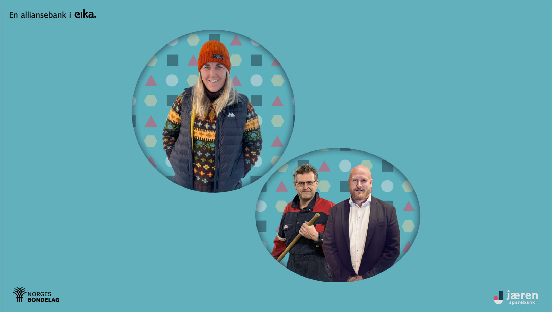 Bilde av Guro Sogn Bjerke og brødrene Arthur og Martin Salte